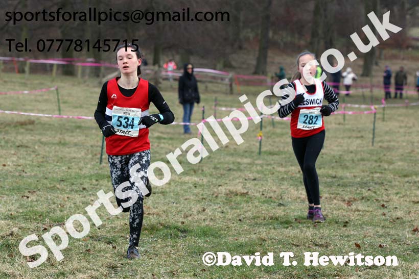 Girls under-13s Start Fitness NEHL, Alnwick. Photo: David T. Hewitson/Sports for All Pics
